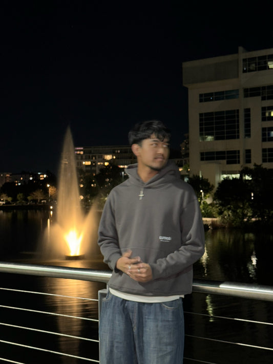 SHADOW GREY OVERSIZED HOODIE