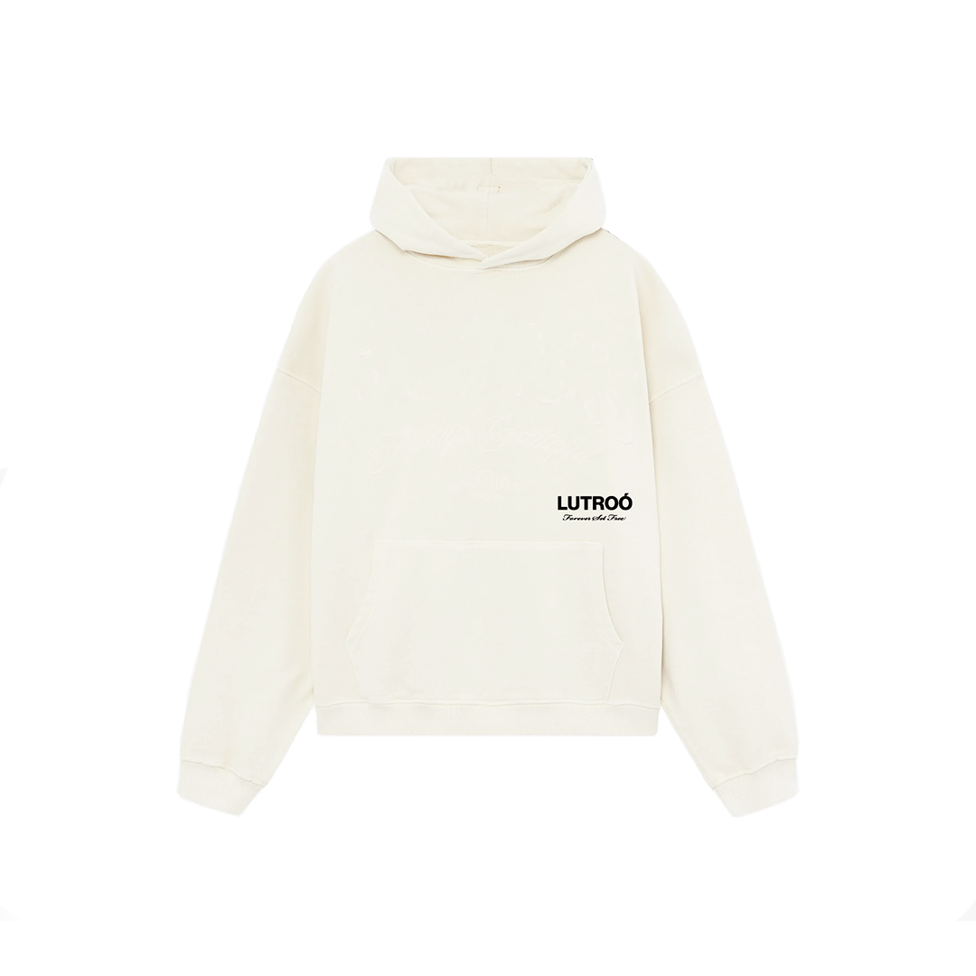 Cream Beige Oversized Hoodie