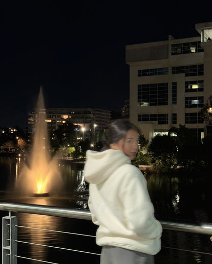 CREAM BEIGE OVERSIZED HOODIE