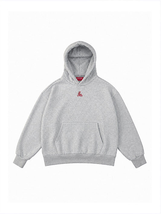Race Heather Grey Oversized Hoodie