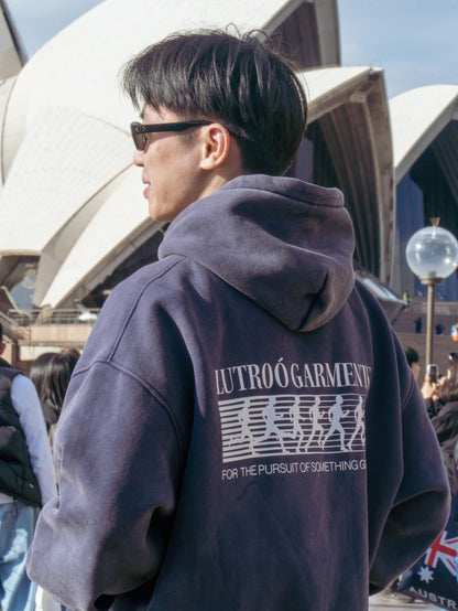 Washed Navy Oversized Hoodie
