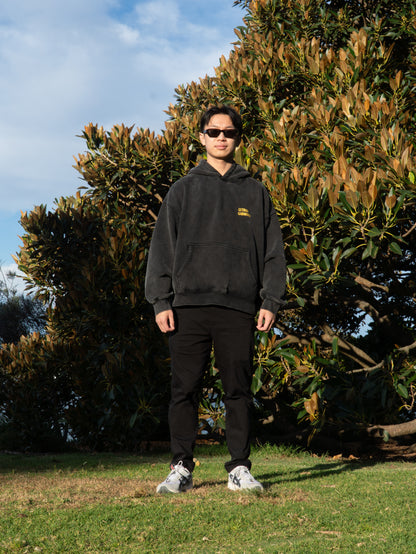 Ash Black Oversized Hoodie
