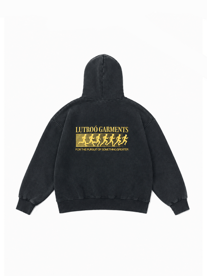 Ash Black Oversized Hoodie