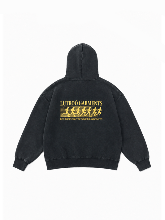 Ash Black Oversized Hoodie