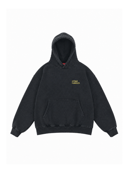 Ash Black Oversized Hoodie